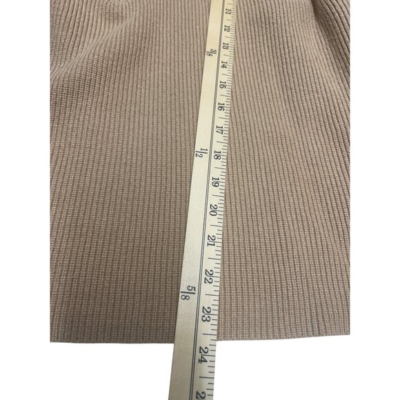 BTFBM Womens Ribbed Knit Half-Zip Sweater Large Beige - Picture 4 of 7